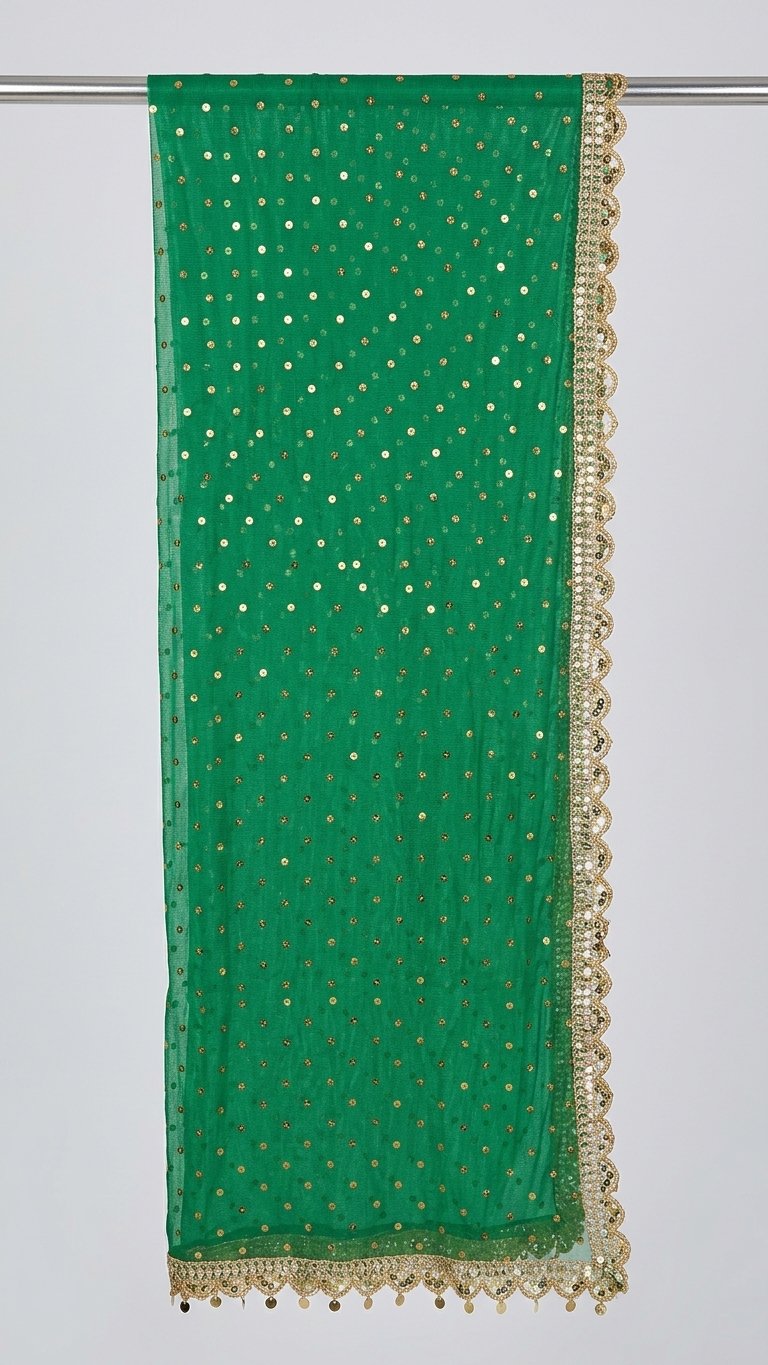 Green Net Mata Ki Chunri
