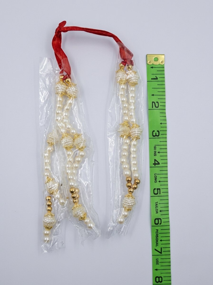 White Pearl Mala for Laddu Gopal & Mata Ji