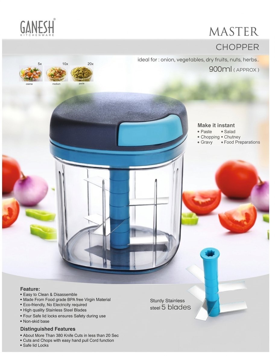 Ganesh Manual Vegetable Chopper 900ml