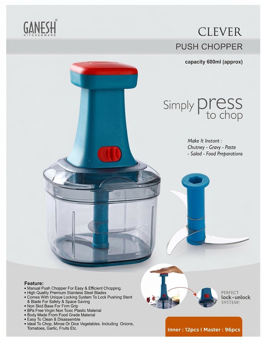 Ganesh Manual Push Vegetable Chopper