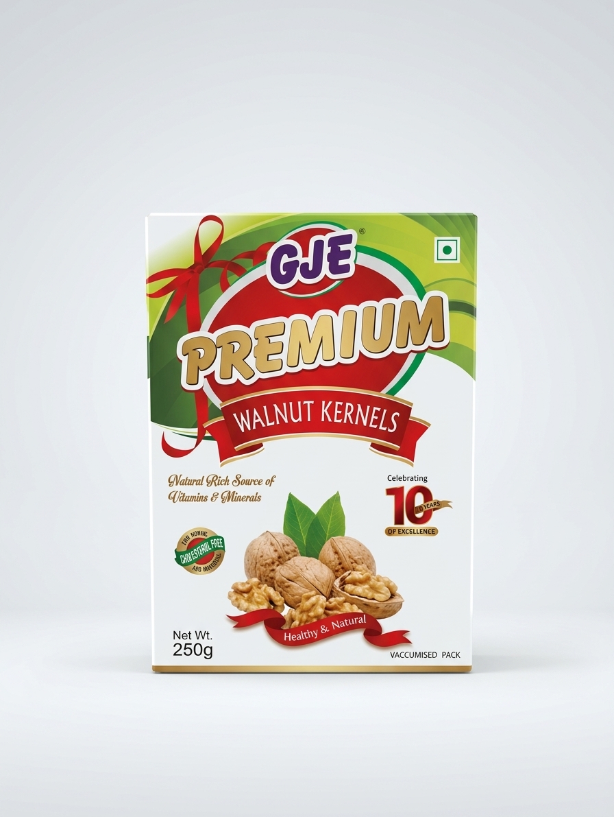 gje premium walnut kernels (akhrot)