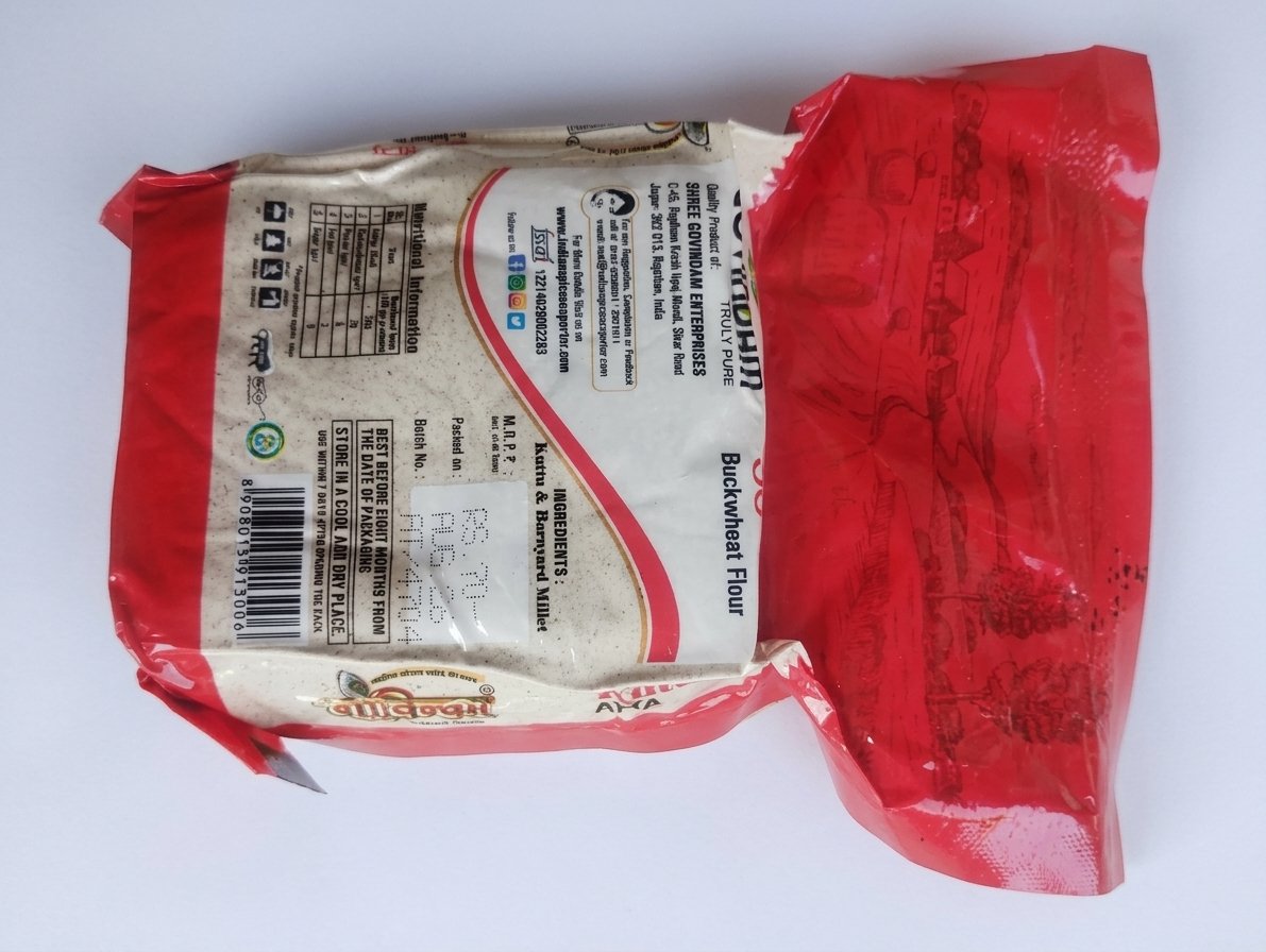 Kuttu Atta Buckwheat Flour Packet