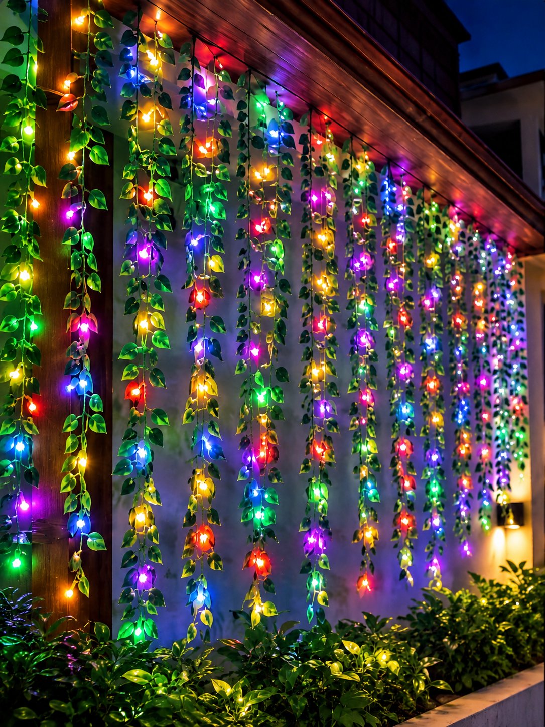 Artificial Leaf Garland LED String Lights