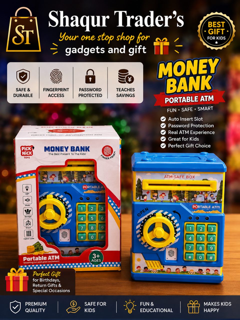ATM piggy bank