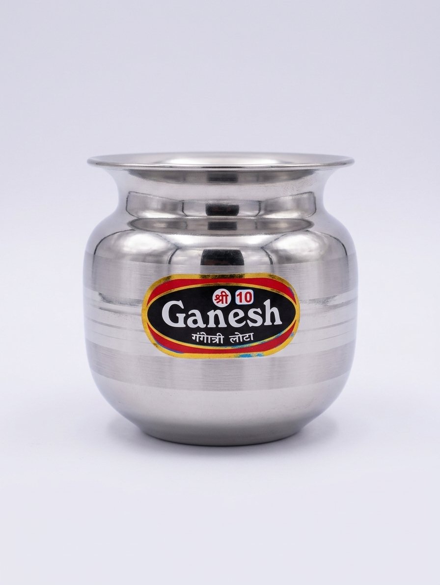Stainless Steel Gangotri Lota,140gm,500ml
