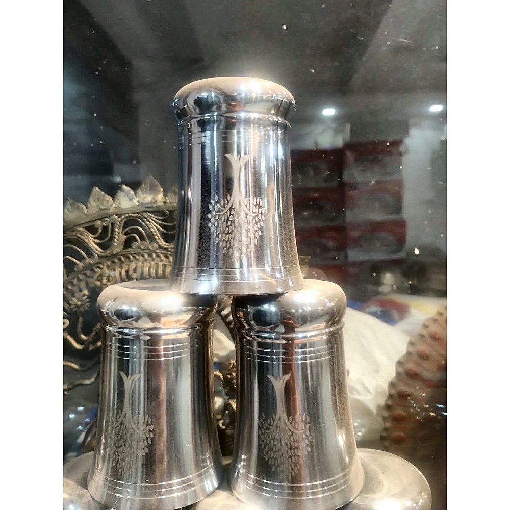 Stainless Steel Glass with Tree Design,100gm,300ml