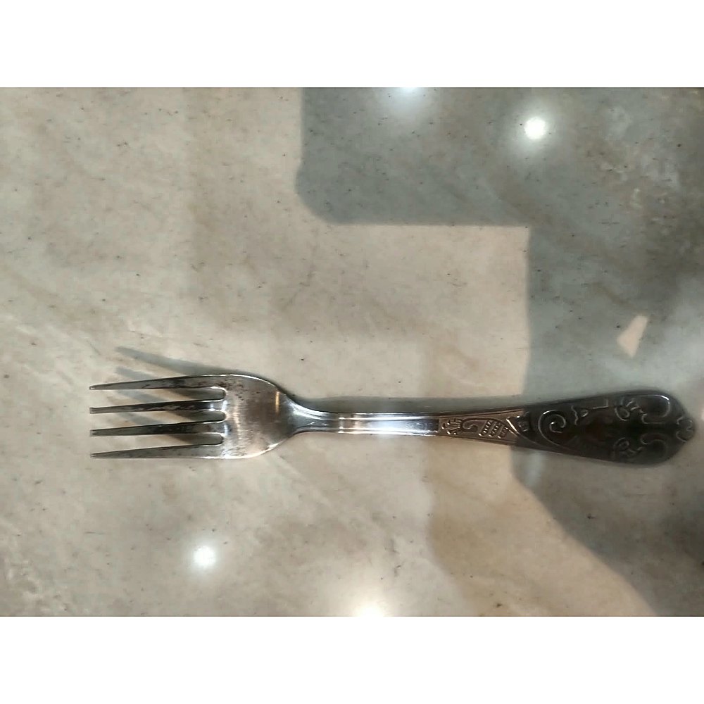 Stainless Steel Fork with Design Handle,45gm,6inch