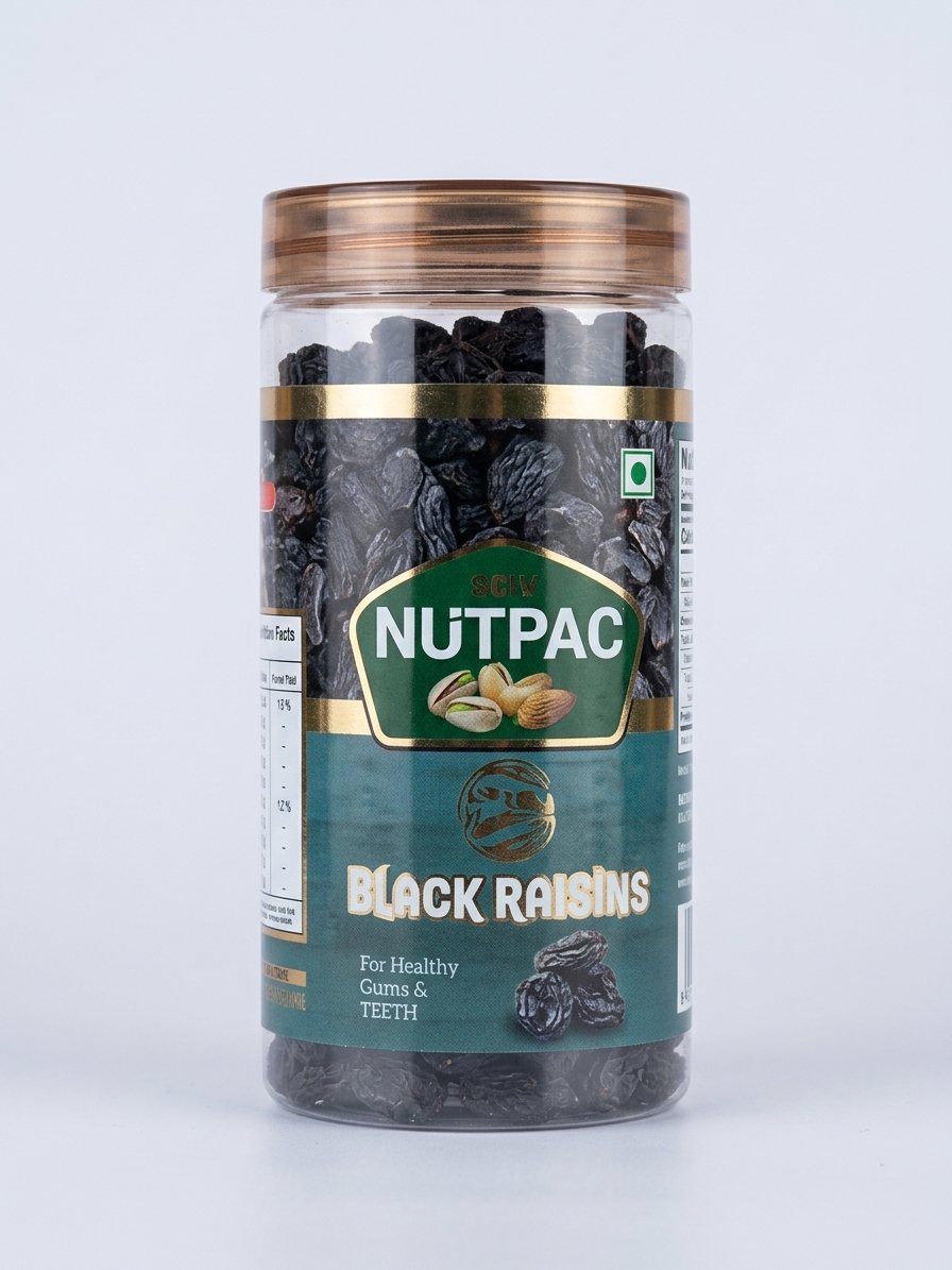 Nutpac Black Raisins Jar