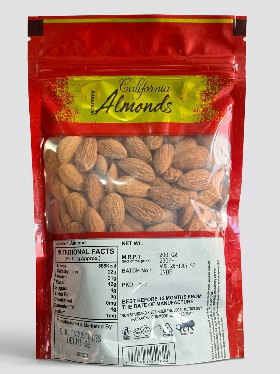 Standard California Almonds Packet