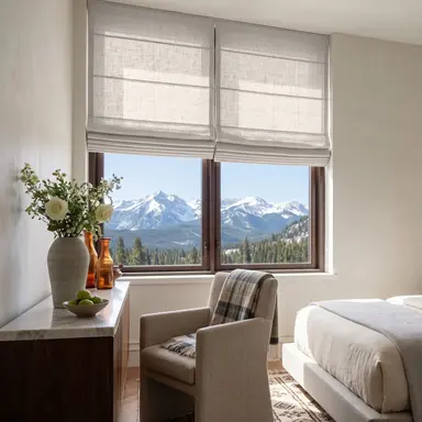 Natural Cordless Linen Roman Blinds - Unlined, Cotton or Blackout Lining - Custom Sizes - In 24 Different Colours