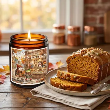 The Little Autumn Bakery Soy candle, Fall bakery, Pumpkin Gingerbread, Autumn Bakery Scent, Cottagecore, Farmhouse, Pumpkin spice, Dessert