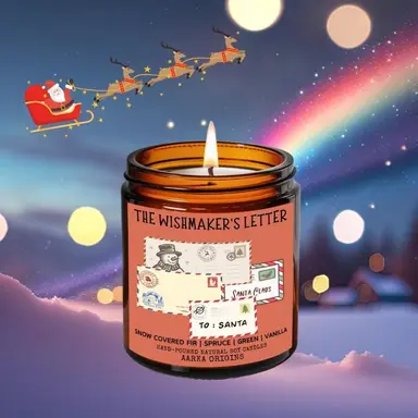 The Wishmaker's Letter Soy Candle – Vanilla + Sugar + Spice