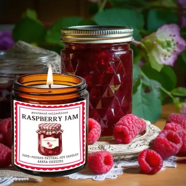 Raspberry Jam Soy Candle – Raspberry + Vanilla