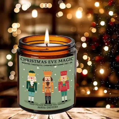 Christmas Eve Magic Soy Candle – Cookies + Pine + Vanilla