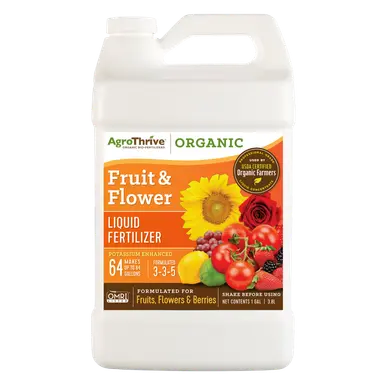 AgroThrive Organic Fertilizer - 1 Gallon Fruit & Flower (In Deep Irrigation)