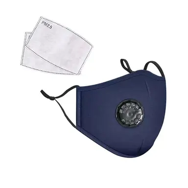PM2.5 Anti-Pollution Face Mask Breathable Washable  with Activated Carbon Filter Respirator and Valve