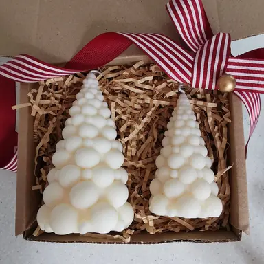 Handmade Christmas Tree Soy Candles
