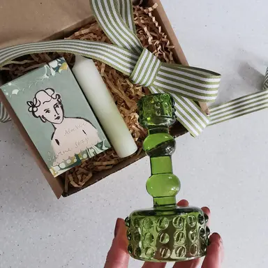 Archivist Soap Gift Box & Bobble Candlestick Holder