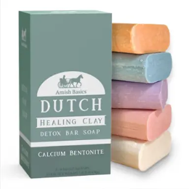 Calcium Bentonite Mineral Bar Soap | Face + Body | 5 Pack
