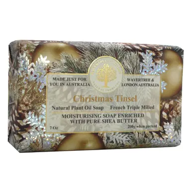 Christmas Tinsel Soap Bars (Pack of 8, 7 Oz)