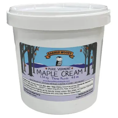 Bulk Maple Cream - 3 or 6 Pound Tubs
