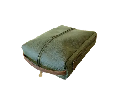 Shoe Bag - Millwood Green Faux Suede