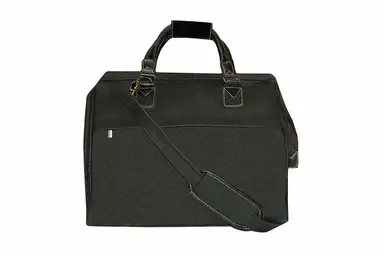 Travel City Bag - Black Faux Suede