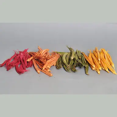 Ladies Finger โ Red, Orange, Moss Green & Golden Yellow
