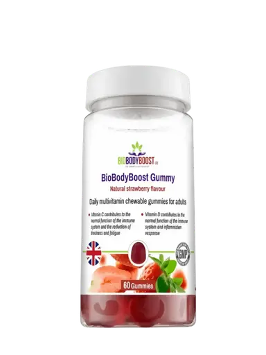 Multivitamin Gummies UK – Halal Adult 12 Nutrients Strawberry