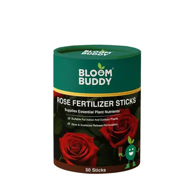 BloomBuddy Rose Fertilizer Sticks | Boosts Flowering & Healthy Growth | Easy-Use Plant Nutrition | Slow & Sustained Release | For Indoor & Outdoor Ros