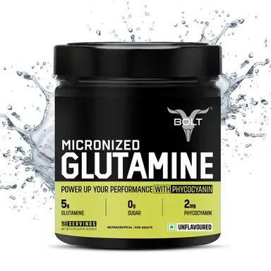 Bolt Micronized L-Glutamine 250 G | Tăng cường Phycocyanin