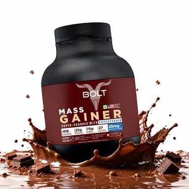 Bolt Mass Gainer 2 lb | Supercharged with Phycocyanin