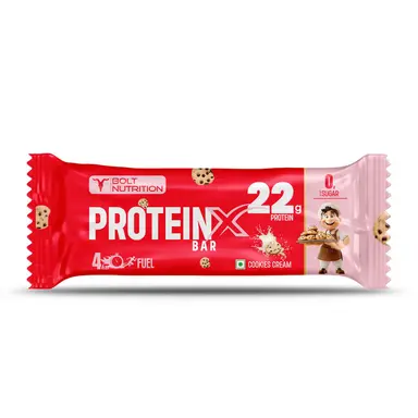 Bolt Protein Bar | 22g Protein | Cookies & Cream | High Performance Protein Bar