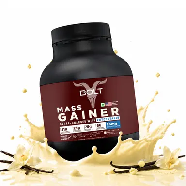 Bolt Mass Gainer 5 lb | 69 Servings for Muscle Gain