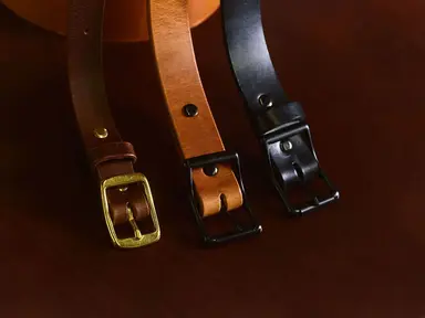 1 ½” Premium Leather Buckle Belt