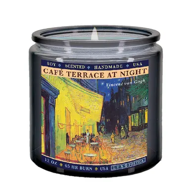 Cafลฝ Terrace at Night 13-Ounce Scented Soy Candle
