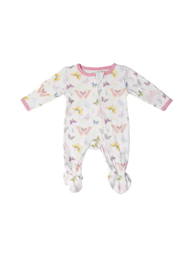 The Softest Two-Way Zipper Sleeper Made With Organic Cotton In Our Butterfly Print
