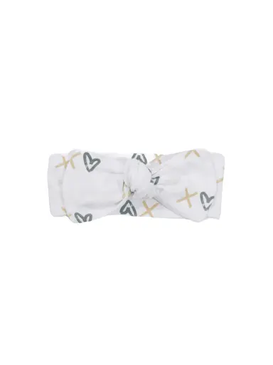 XOXO - Organic Cotton Baby Headband Bow