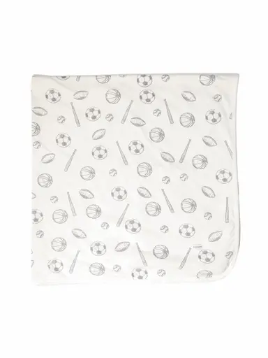 Sports Sketch - Organic Swaddle Stretch Swaddle Blanket