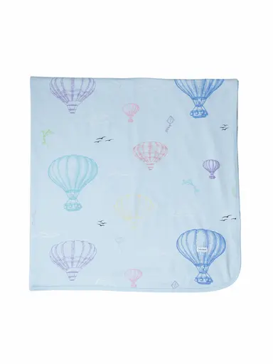 Hot Air Balloon - Organic Cotton Stretch Swaddle Blanket