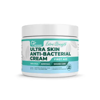 Ultra Anti-bacterial Skin Cream, First Aid for Impetigo, Wound Care, Burns, Bug Bites & Daily Skin Protection