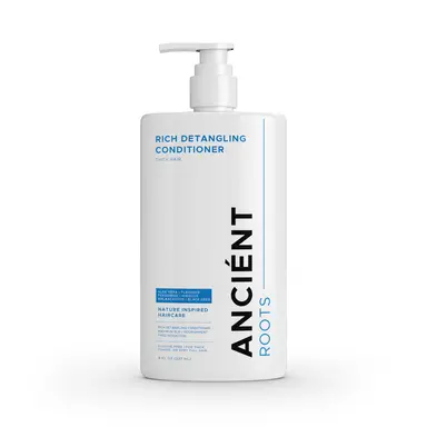 Ancient Roots Thick Hair Rich Detangling Conditioner, Silicone Free Conditioner, Aloe Vera Flaxseed Fenugreek Hibiscus Amla, Slip Frizz Control Softne