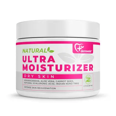 Dermveda Ultra Moisturizer for Dry Skin, Intense Hydration with Ashwagandha and Aloe Vera, Nourishing and Skin Rejuvenation Treatment for Dry Dkin