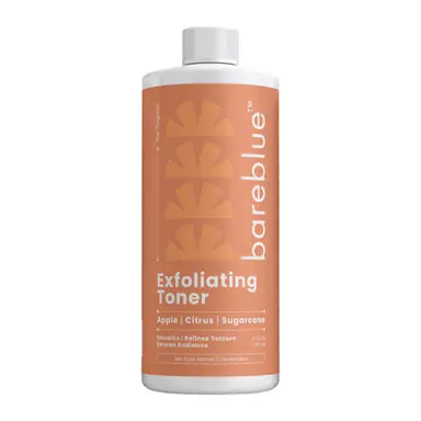 Bareblue Exfoliating Toner with Apple Citrus and Sugarcane, Non-Toxic Formula 4 fl oz 118 mL