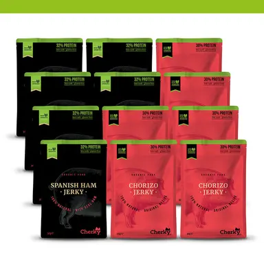 PACK 12 · ECO · pork jerky · SELECCIÓN (2x6)