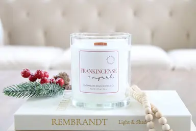 Frankincense & Myrrh Wooden Wick Candle