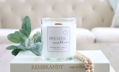Sweater Weather Wooden Wick Candle