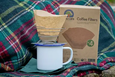 Portable Wire Coffee Dripper, Mug & Filter Set