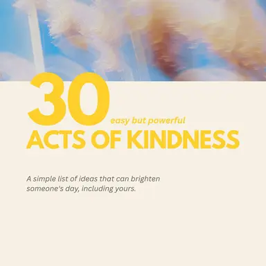 30 Tiny Acts of Kindness | Free