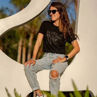 Wake Up, Be Kind, Sleep, Repeat | Unisex T-Shirt (Black)